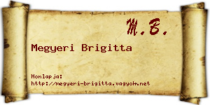 Megyeri Brigitta névjegykártya