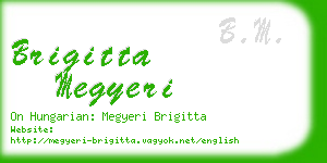 brigitta megyeri business card